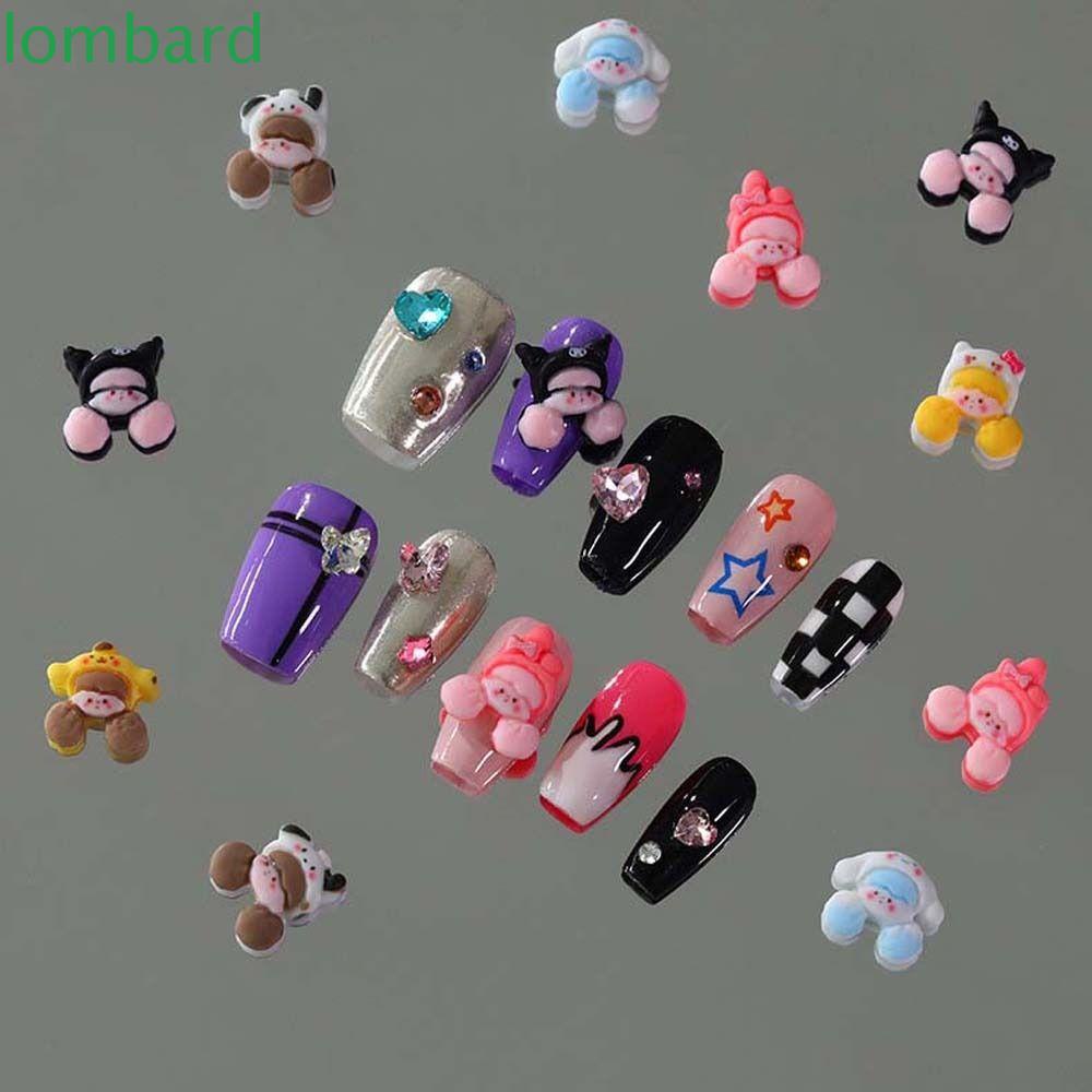 Phụ Kiện Trang Trí Móng Tay 3D Nhiều Màu Dễ Thương Cho Nữ