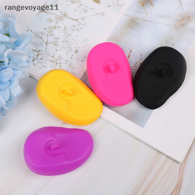 [Rangevoyage] Set 2 Đồ Bọc Tai Silicon Nhuộm Tóc Có Thể Tái Sử Dụng