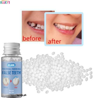 10g/20g/30g Trám răng Bộ dụng cụ sửa chữa răng tạm thời Răng giả trang trí nha khoa Thay thế răng giả bị mất Vật liệu thay thế răng Chăm sóc răng miệng Đồ trang trí tự làm Răng tạm thời bluey1