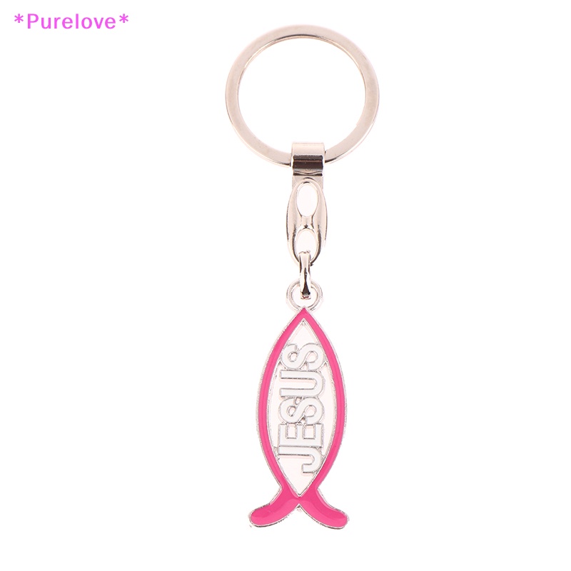 Móc Khóa Hình Chú Cá Và Chúa Jesus Trang Trí Nhà Cửa Mới