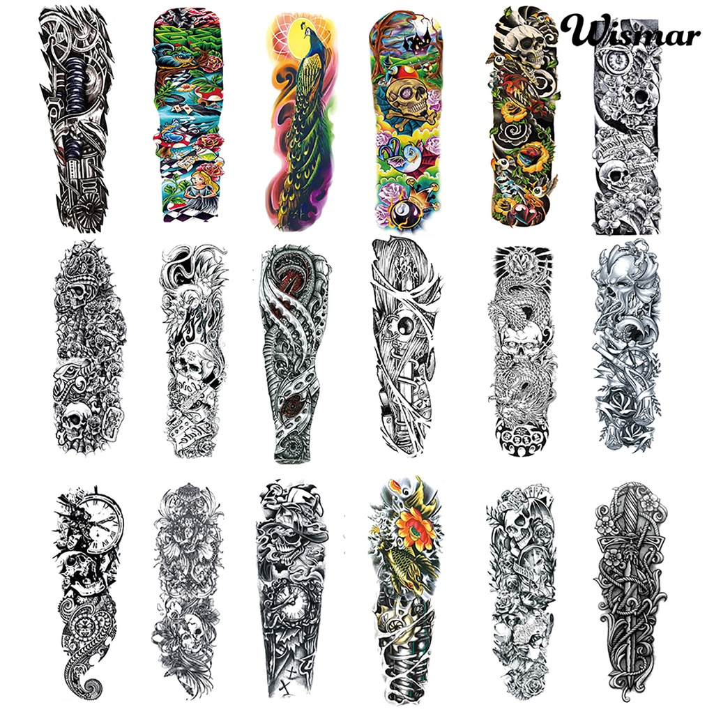 Hình Xăm Tạm Thời Chống Nước Nhiều Màu Sắc Cá Tính