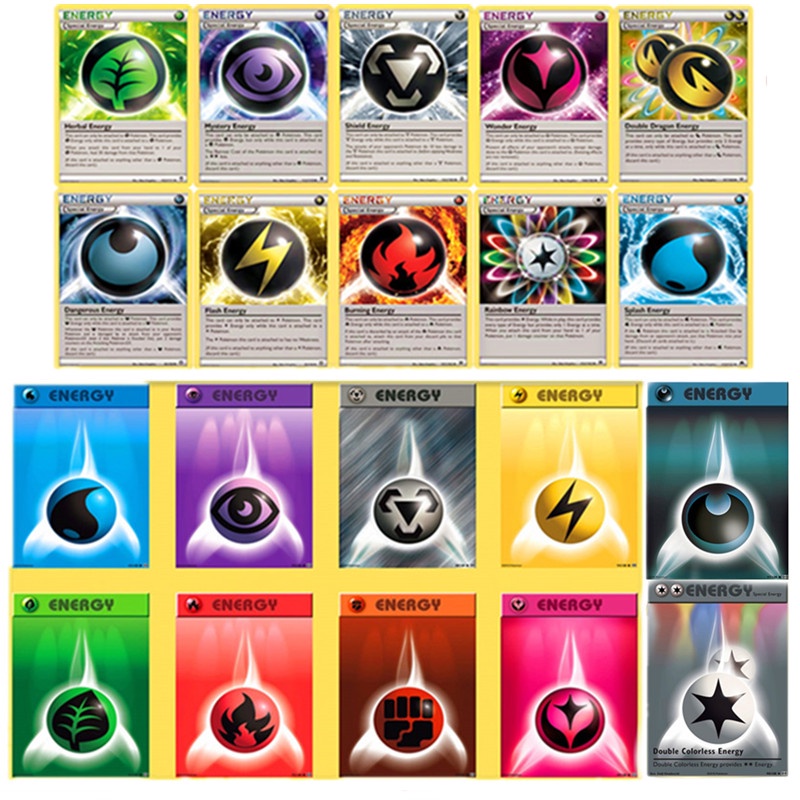 Bộ 20 / 60 Thẻ Bài Pokemon Tiếng Anh Cho Bé