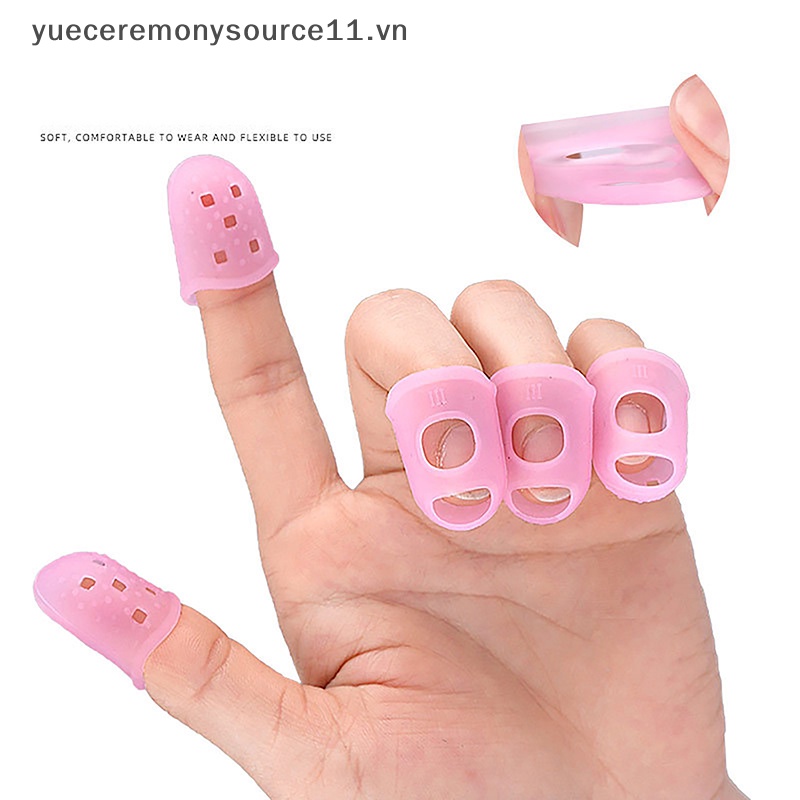 Bộ 5 Miếng Silicone Bảo Vệ Ngón Tay Khi Chơi Đàn Guitar / Ukulele