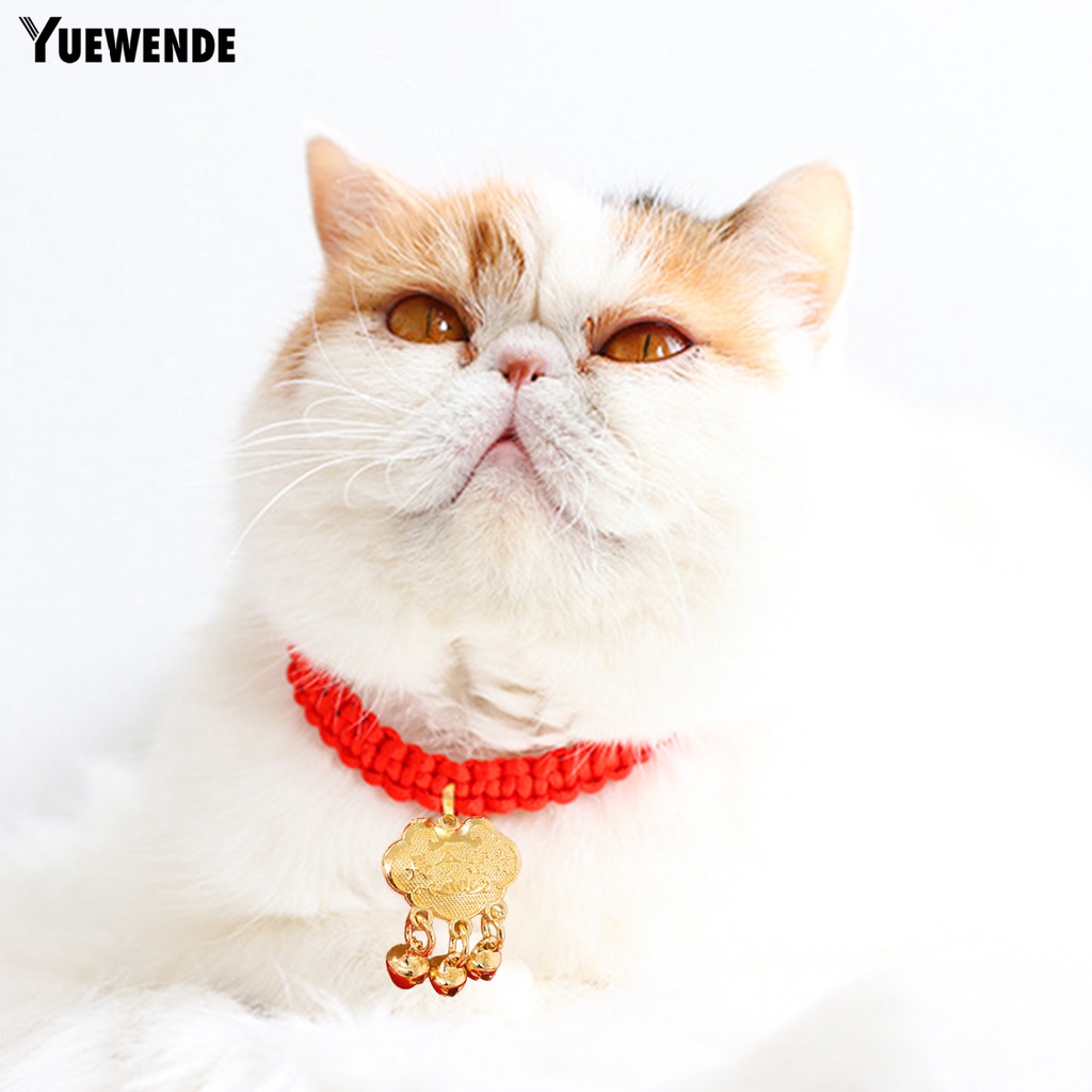 Yq.e Vòng Cổ Polyester Tinh Tế Khóa Chuông Chống Cắn Cho Thú Cưng Hàng Ngày
