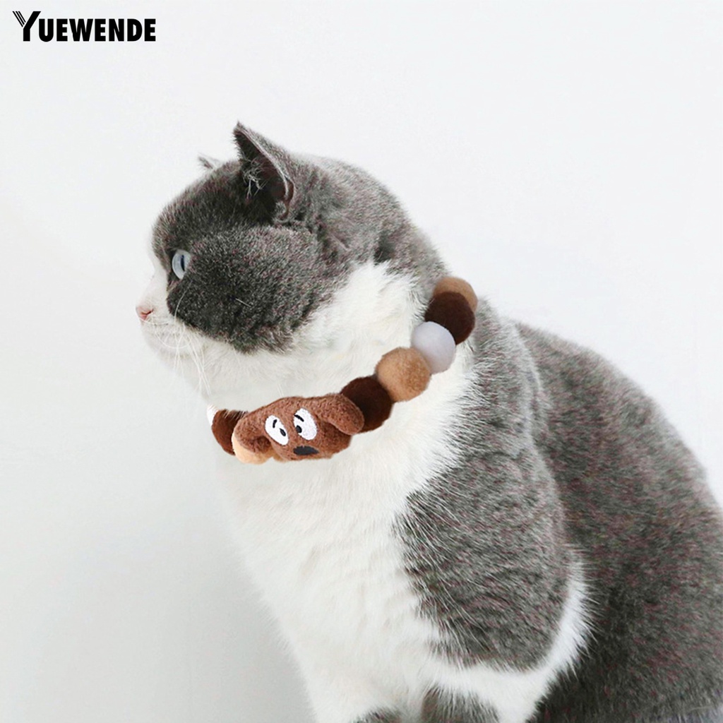 Vòng Cổ Đính Banh Lông Mềm Dễ Thương Cho Thú Cưng