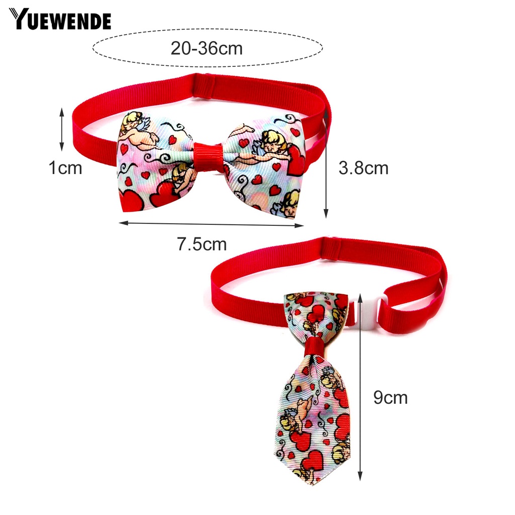 Nơ Đeo Cổ Họa Tiết Trái Tim Có Thể Điều Chỉnh Cho Thú Cưng