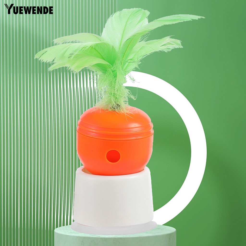 Đồ Chơi Lắc Đàn Hồi Phủ Lông Vũ Xoay 360 Độ Chống Rò Rỉ Có Thể Điều Chỉnh Cho Thú Cưng