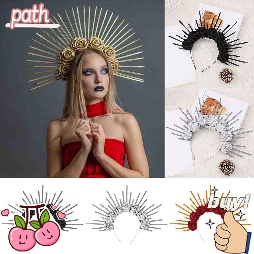 Cài Tóc Hoa Hồng Đỏ Hóa Trang Thủ Công|Phụ Kiện Đầu Kẹp Tóc Màu Sắc Bắt Mắt Tiện Dụng