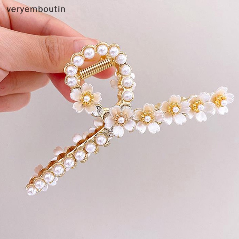 Kẹp Tóc Hình Hoa Đính Ngọc Trai Nhân Tạo Thời Trang Cho Nữ