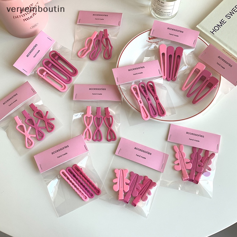 Bộ 3 Kẹp Tóc Hình Ngôi Sao Màu Hồng Gradient Dễ Thương Cho Bé