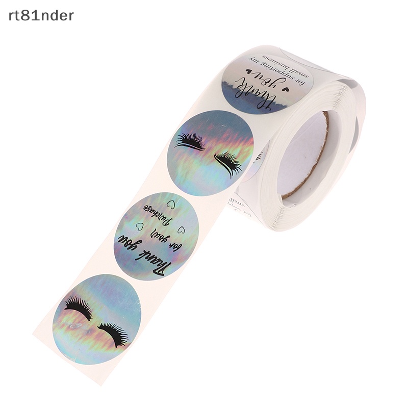 Bộ 500 Miếng Dán Lông Mi Giả Logo Thank You Trang Trí Công Sở