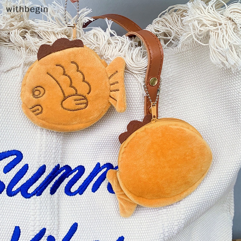 Móc Khóa Hình Búp Bê Taiyaki Nhồi Bông Dễ Thương