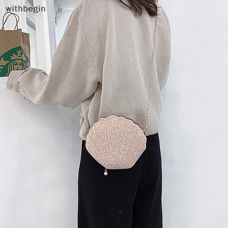 Túi Đeo Chéo Mini Đính Hạt Ngọc Trai Lấp Lánh Thời Trang Dự Tiệc Cho Nữ