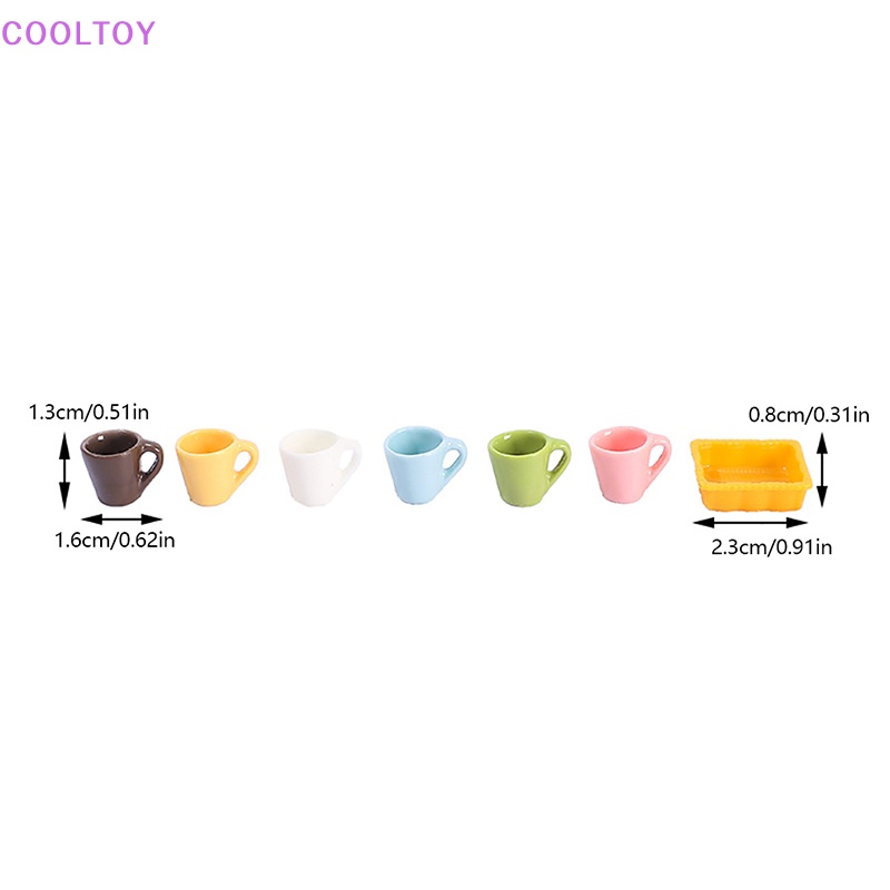 Bộ 4 Ly Tách Uống Nước Mini Tỉ Lệ 1: 12 Dùng Để Trang Trí Nhà Búp Bê