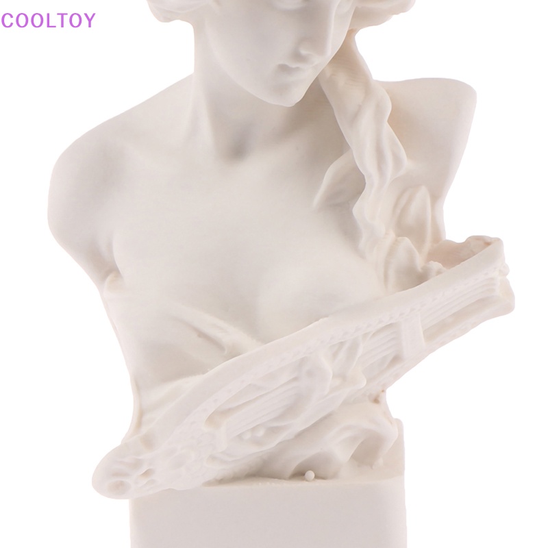 1 Mô Hình Tượng Điêu Khắc Bằng Nhựa Resin Trắng Trang Trí Nhà Búp Bê