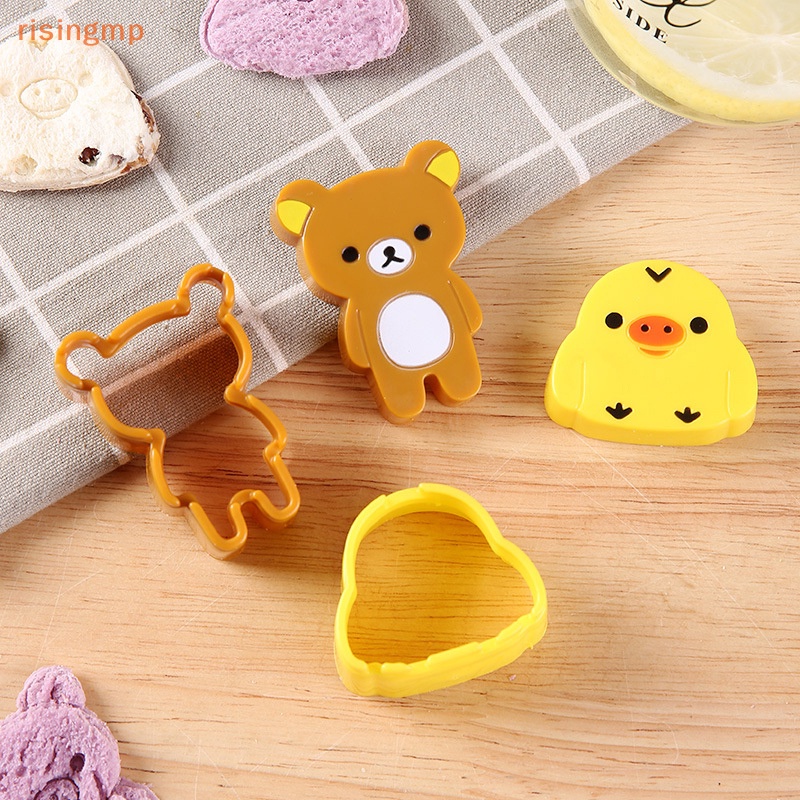 1 Bộ Khuôn Làm Cơm Nắm Hình Động Vật Hoạt Hình 3D DIY
