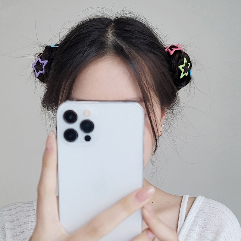 Set 10 kẹp tóc CHLINS hình ngôi sao năm cánh xinh xắn cho nữ