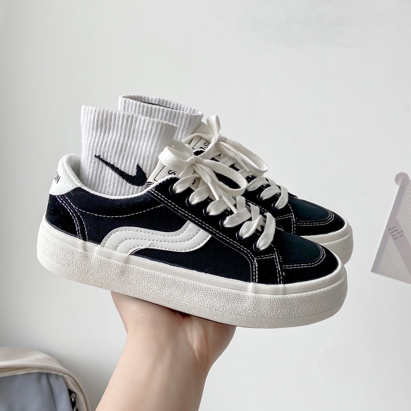 Giày Thể Thao Vải Bạt Thời Trang Hàn Cho Nữ