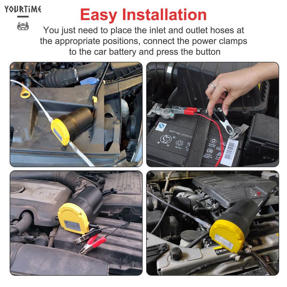 Máy Bơm Dầu Động Cơ 12V / 24V 60W Cho Xe Hơi, Tàu Thuyền