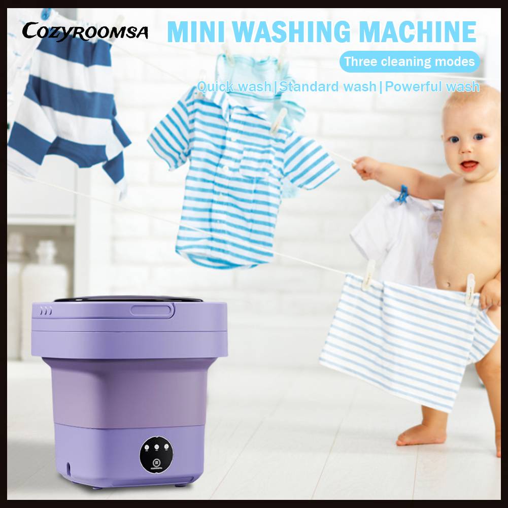 Máy Giặt Quần Áo Em Bé 3 Chế Độ Gấp Gọn Tiện Lợi