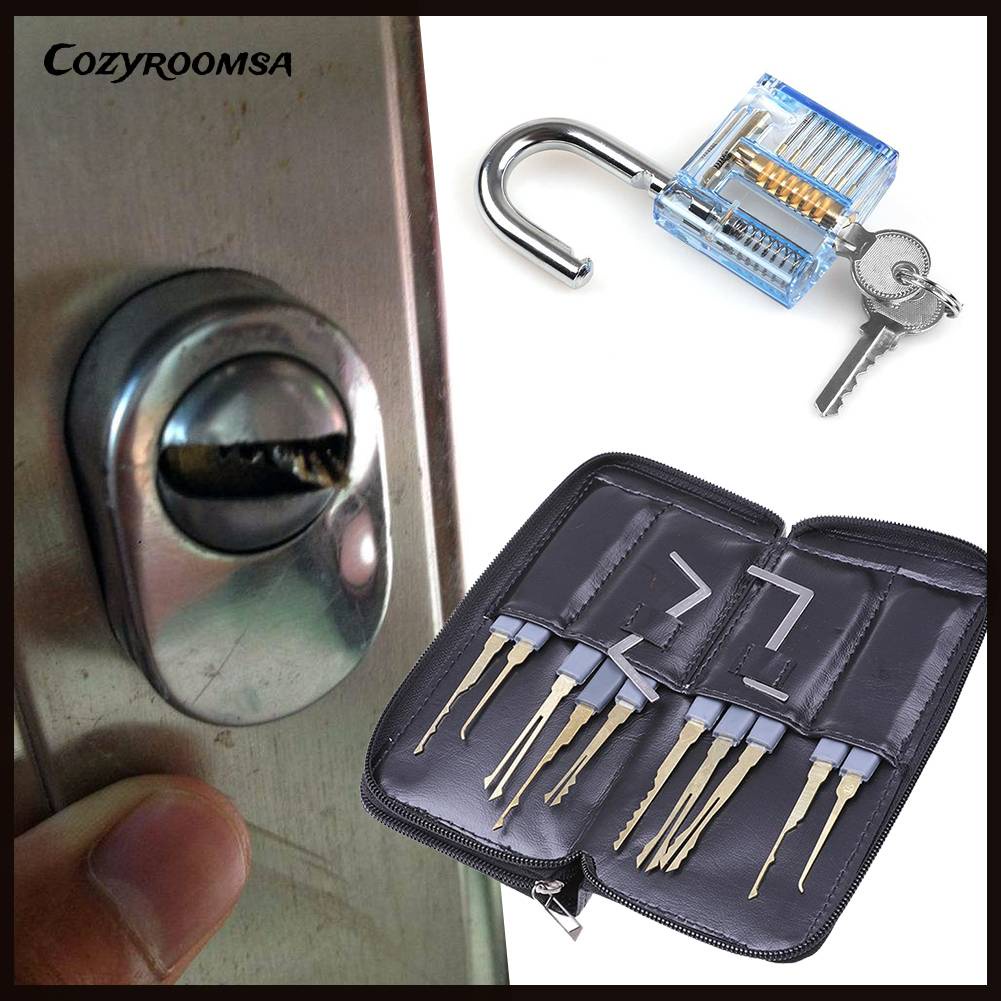 Bộ 24 Dụng Cụ Mở Khóa Trong Suốt