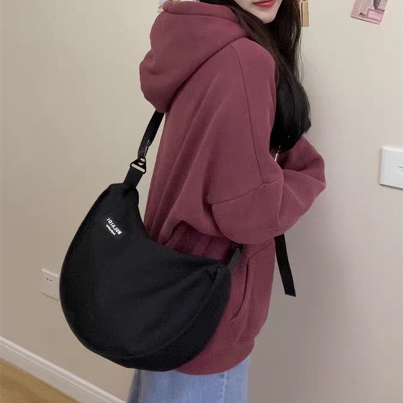 Túi Xách canvas Sức Chứa Lớn Phong Cách Thể Thao Nhật Bản Cho Nữ