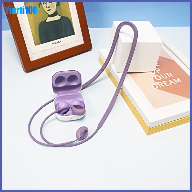Dây Đeo Cổ Bằng Silicon Chống Thất Lạc Cho Tai Nghe Samsung Galaxy Buds 2