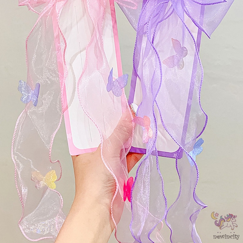 Kẹp Tóc Hình Nơ Bướm Xinh Xắn Phong Cách Hàn Quốc Cho Bé Gái