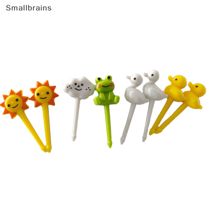 Set 8 Tăm Xỉa Răng Trái Cây Hoạt Hình Dễ Thương Cho Bé