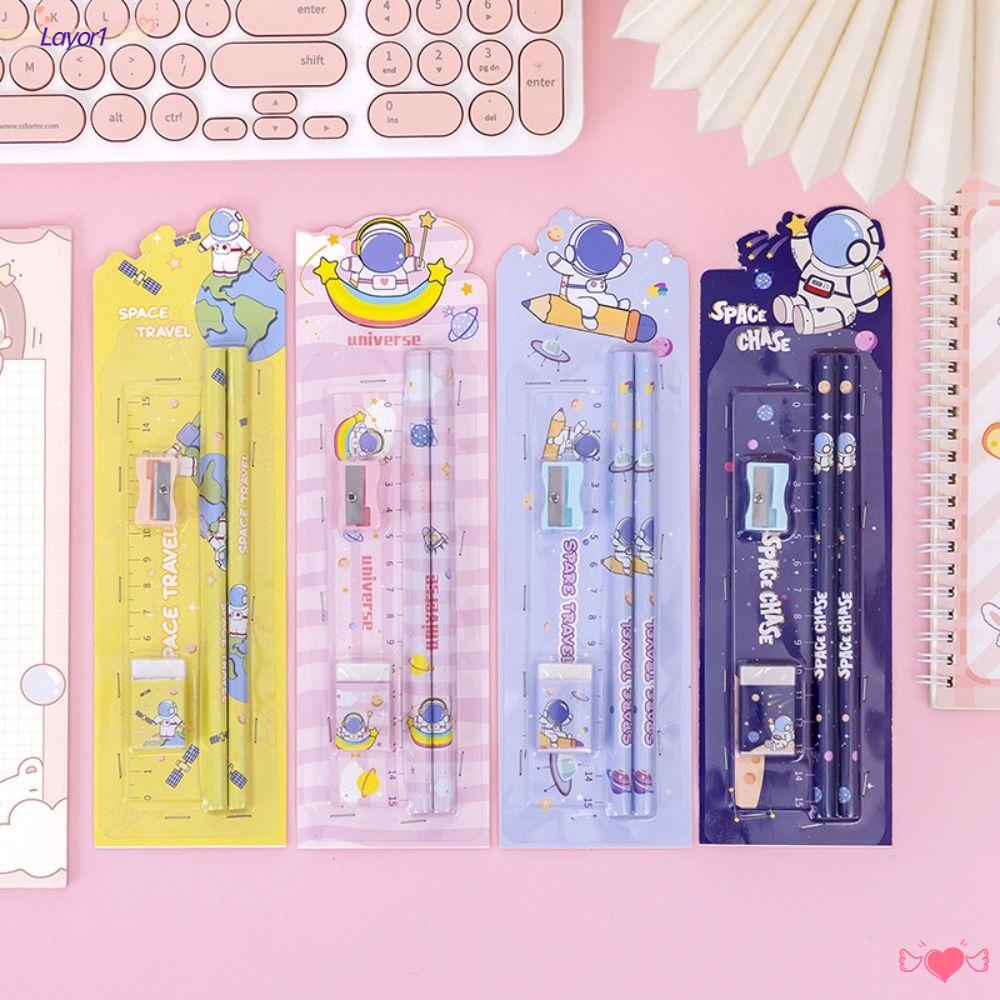 Bộ Gôm Bút Chì 5 Trong 1 3 Món Bằng Nhựa