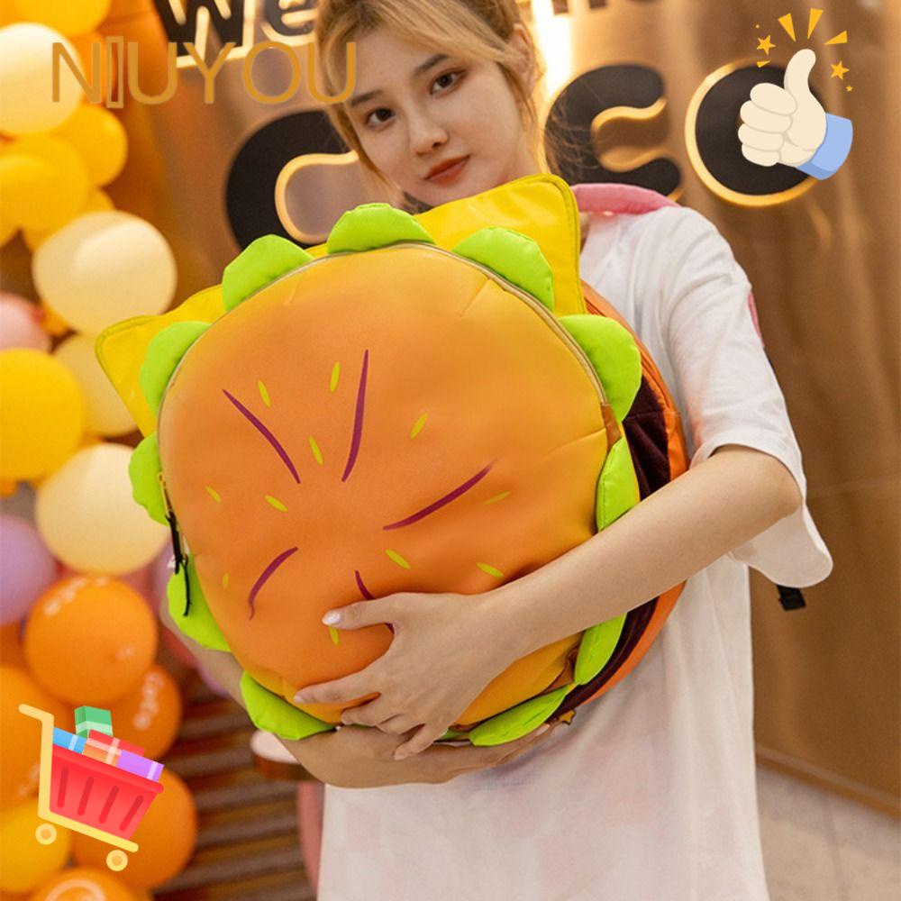 Túi Đeo Vai / Đeo Vai Họa Tiết Hamburger Sức Chứa Lớn Thời Trang Cho Nữ