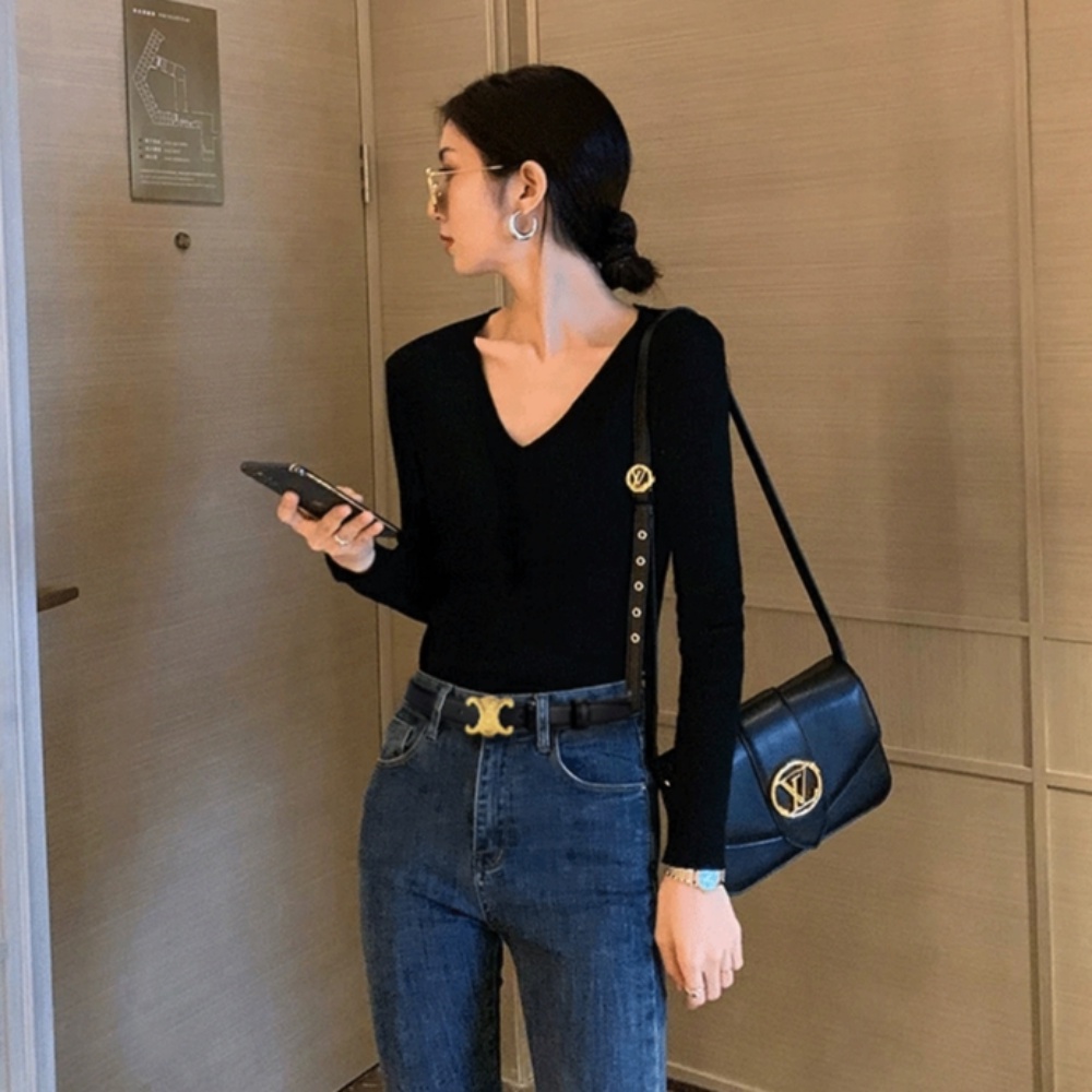 Thắt Lưng Hai Chữ C Mềm Chất Lượng Cao Phong Cách Retro Thời Trang Cho Nữ