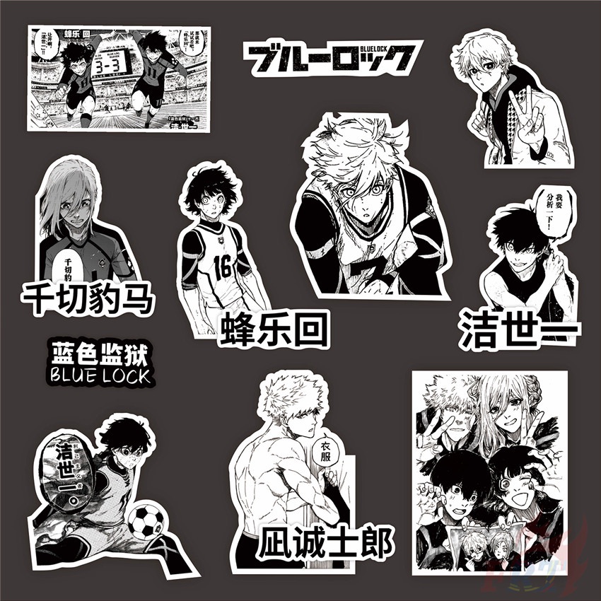 Bộ 64 Món Đồ Chơi Chất Lượng Cao ❉ Khóa Xanh Dương. Nhãn Dán Series 01 Đen Trắng Cổ Điển ❉ Sticker Doodle Chống Thấm Nước Thời Trang Tự Làm