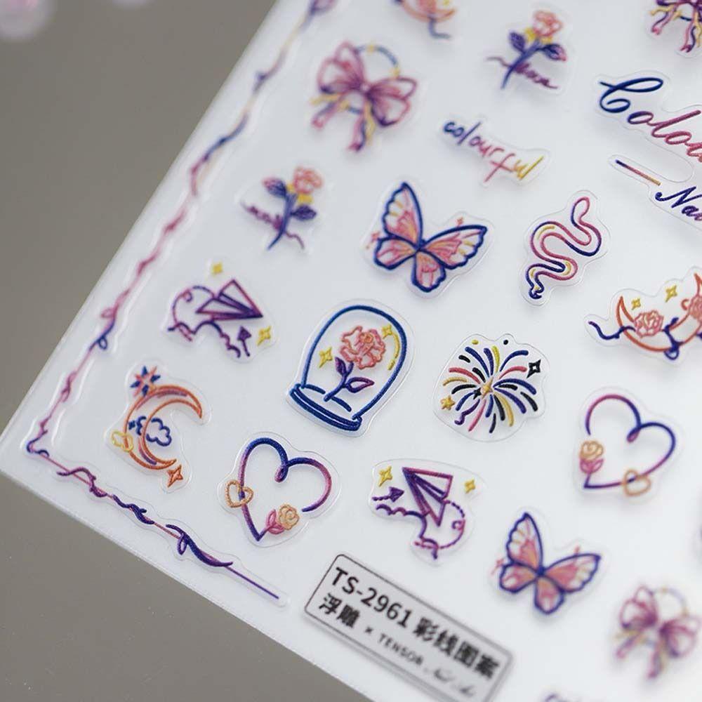 Miếng Dán Trang Trí Móng Tay Họa Tiết Động Vật Hoạt Hình Dành Cho Nữ