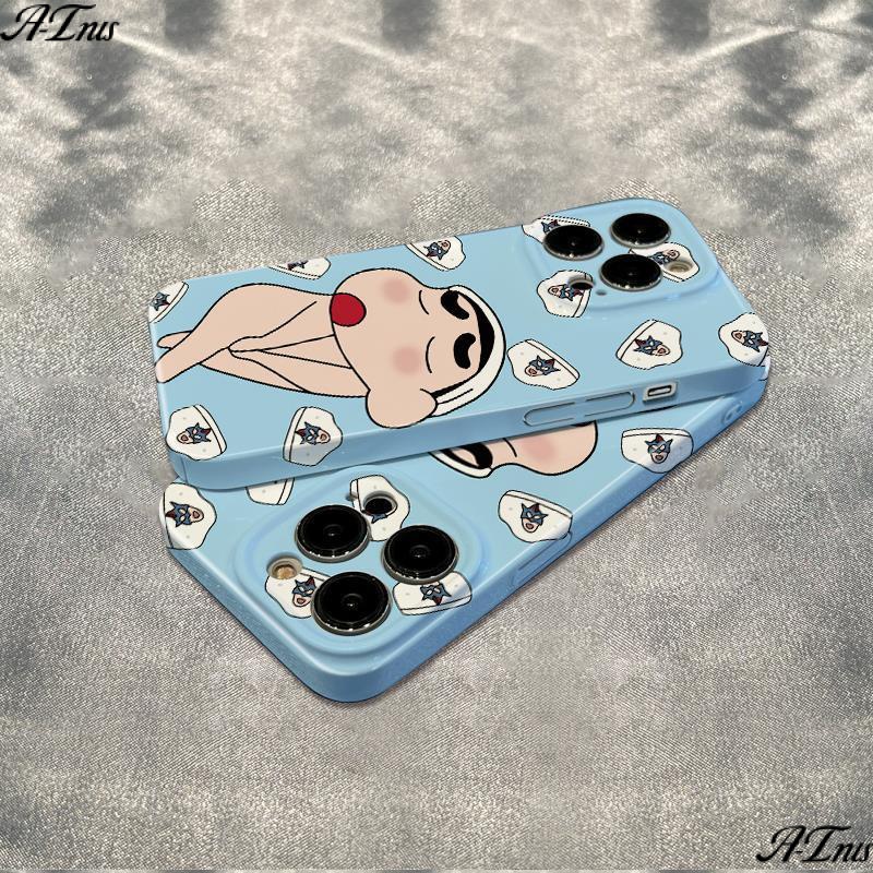 Ốp Điện Thoại Thời Trang Cho Iphone121378Ốp Điện Thoại Dẻo Họa Tiết Hoạt Hình Cậu Bé Bút Chì Cho Iphone max Style plus14pro Shy Shin-Chan 11In N8ZI