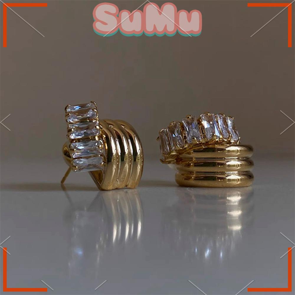 Khuyên Tai 5A Hiện Đại Mới Chất Lượng Cao Cho Nữ