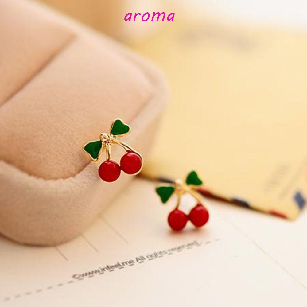 Bông Tai Hình Trái Cherry Xinh Xắn Thời Trang Dành Cho Nữ