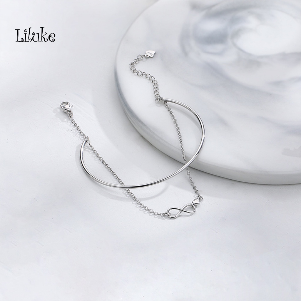 Lk Vòng Đeo Tay Hai Lớp Sáng Bóng Mặt Hình Trái Tim Mạ Điện Kỷ Niệm Chưa Phai Quà Tặng Hàng Ngày Cho Nữ