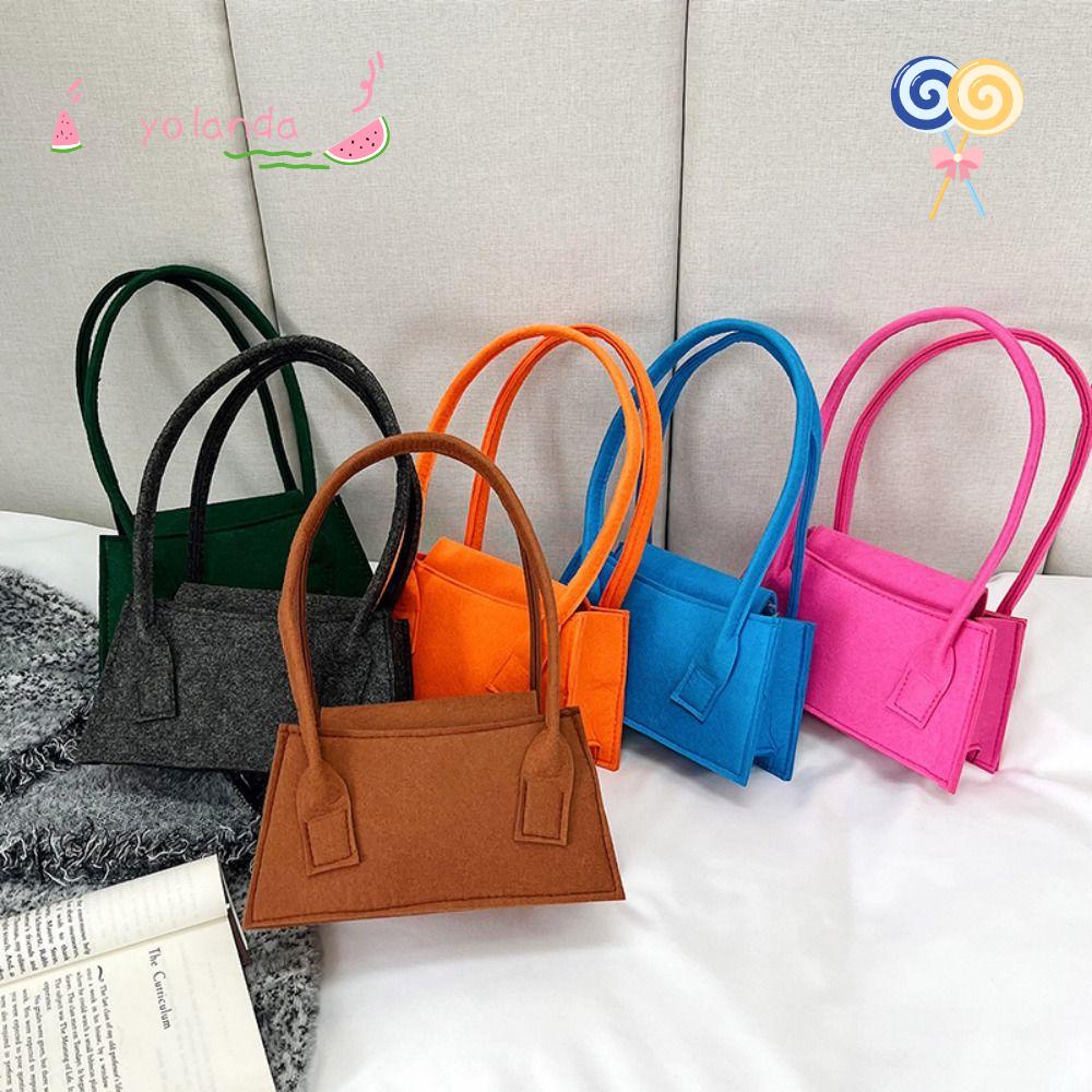 Túi Xách Tay Bằng Vải Nỉ Phong Cách Retro Giản Dị Dành Cho Nữ