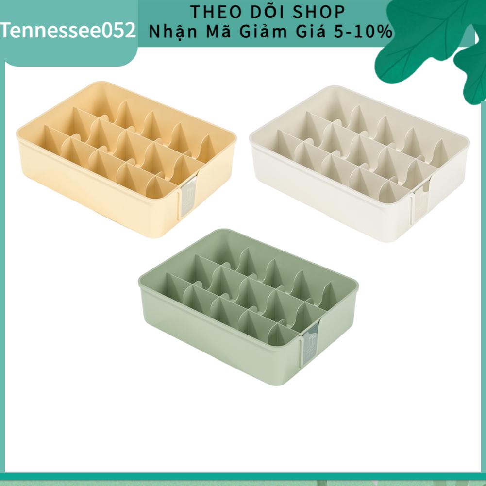 Tennessee052 Sock Đồ Lót Người Tổ Chức Bộ Chia Nhựa 15 Ô Ngăn Kéo Tủ Quần Áo Hộp Bảo Quản Cho Trang Trí Dây Buộc