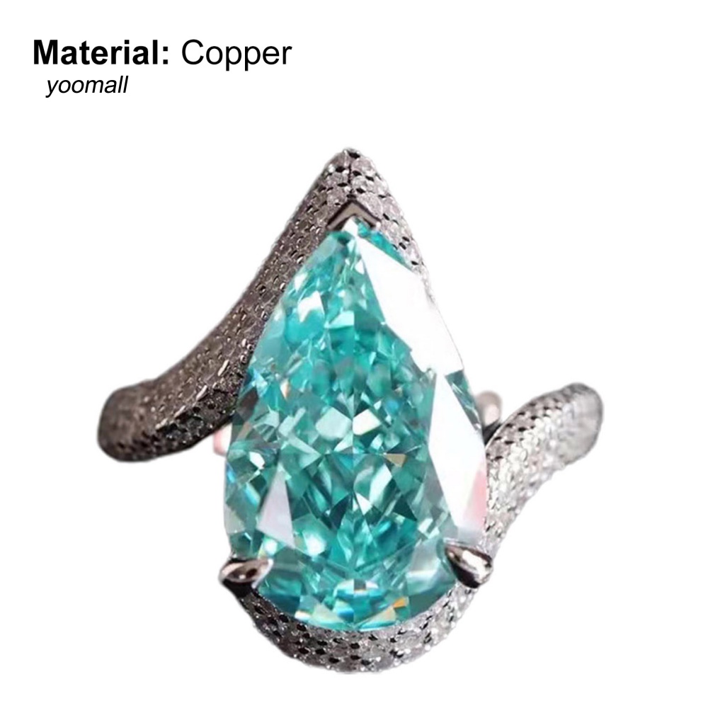 Nhẫn Mở Hình Quả Lê Tinh Tế Thời Trang Unisex