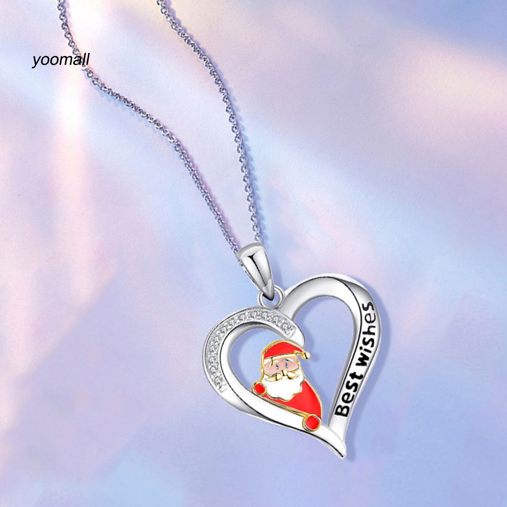 Vòng cổ Mặt Hình Trái Tim Đính Đá Lấp Lánh Cho Nữ