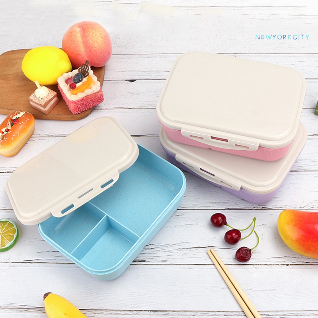 Hộp cơm 3 Ngăn Chống Sốc Chống Trượt Chống Mài Mòn