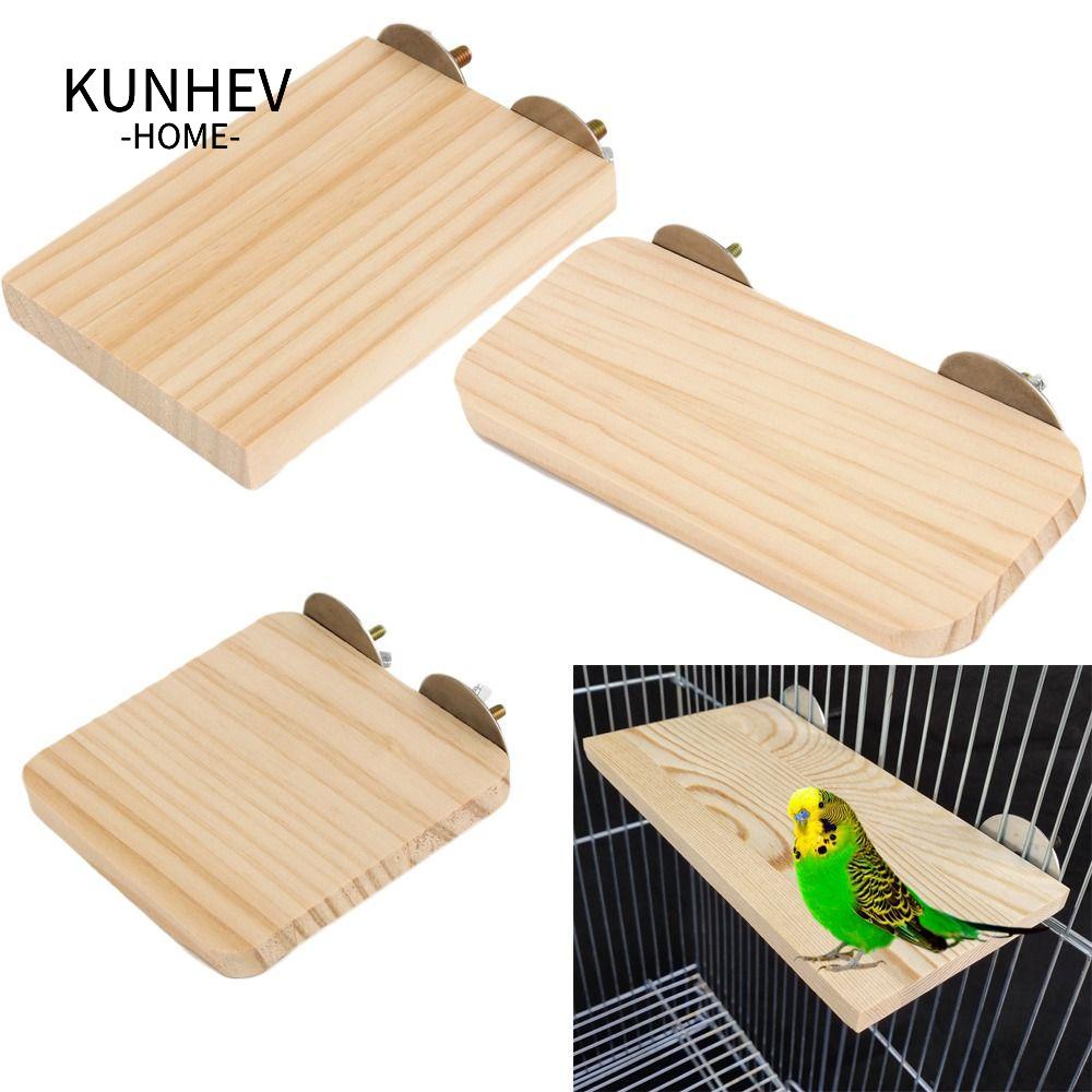 KUNHEV Thanh Giá Đỡ Đứng Dành Cho Chim Vẹt Gắn Lồng