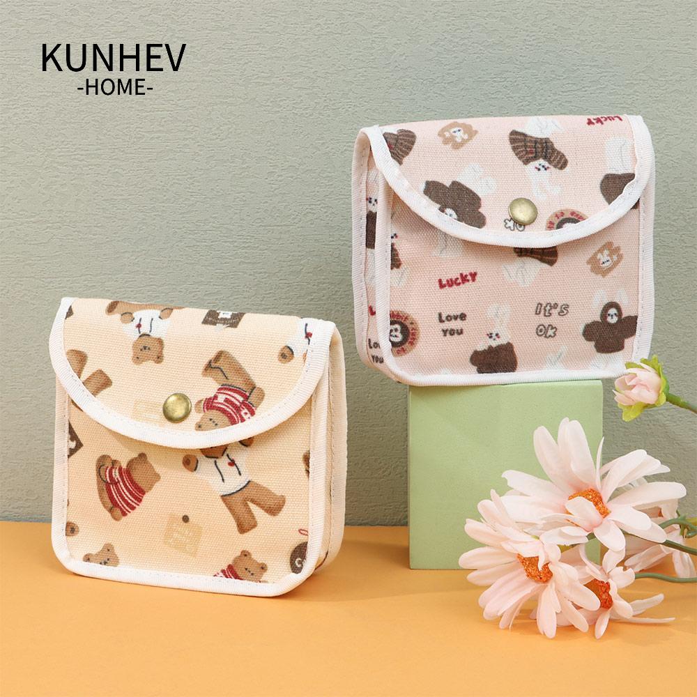 KUNHEV Túi Đựng Mỹ Phẩm / Đồ Vệ Sinh Cá Nhân Có Khóa Kéo Tiện Dụng Mang Đi