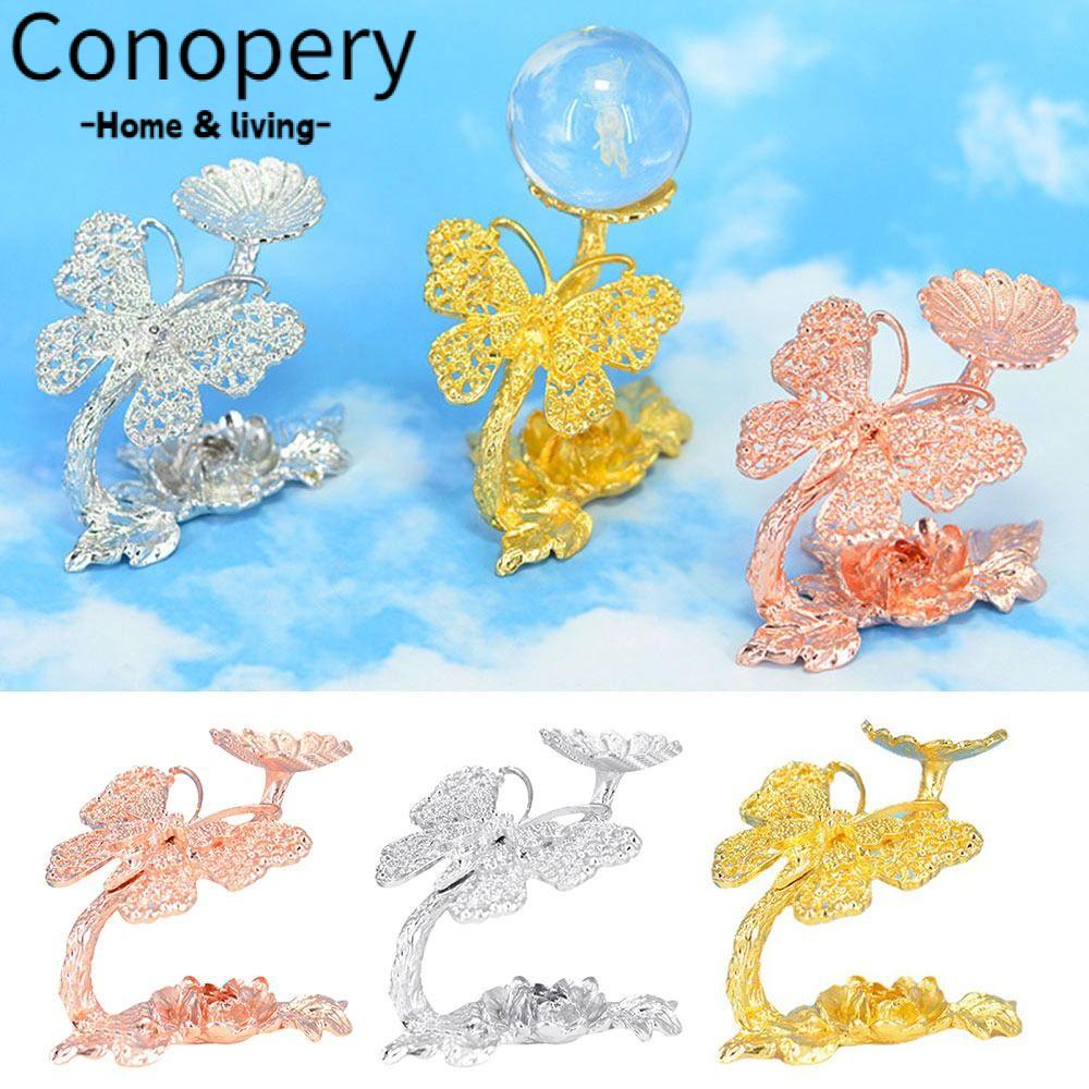 CONOPERY Giá Đỡ Trưng Bày Hình Cầu Họa Tiết Bươm Bướm Độc Đáo DIY