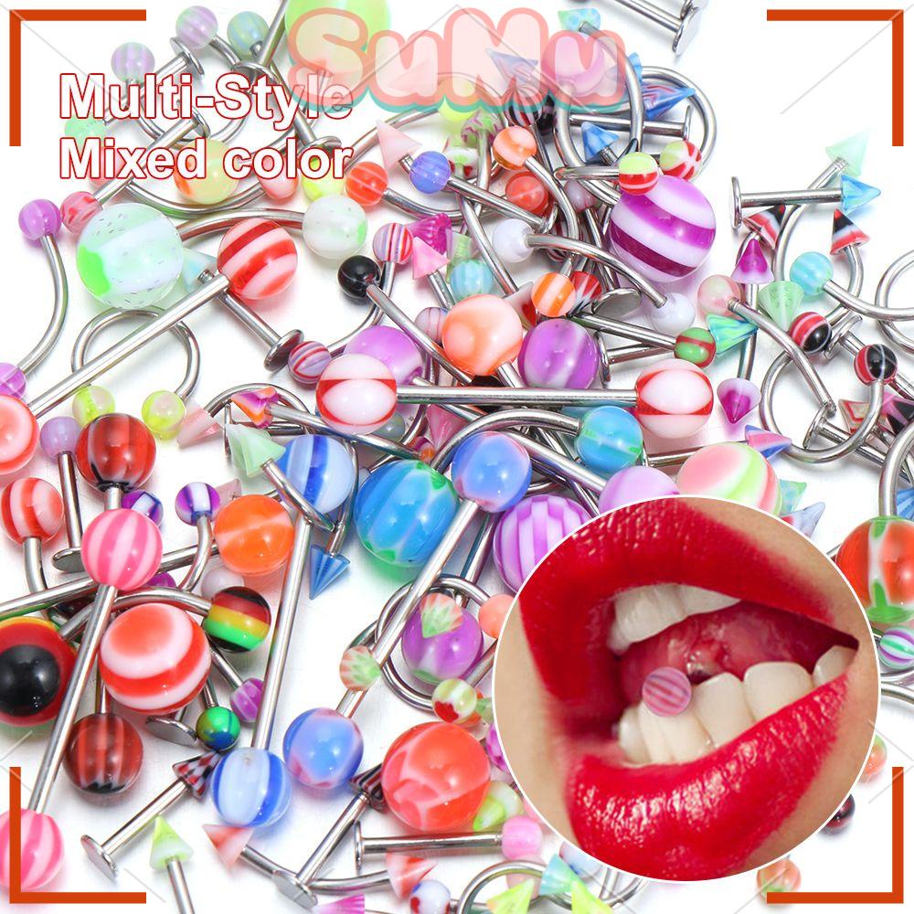 Khuyên Rốn / Lưỡi / Lông Mày / Môi Bằng Thép Phẫu Thuật Cho Nam Và Nữ SUMU