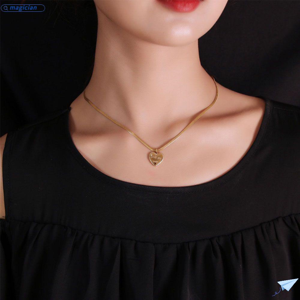 Vòng cổ Bằng Thép Không Gỉ Thời Trang Cho Nữ