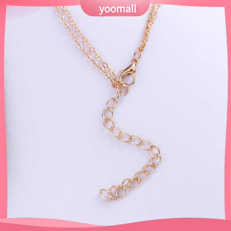 Vòng cổ Mặt Hoa Hồng Khắc Chữ Lãng Mạn Thời Trang