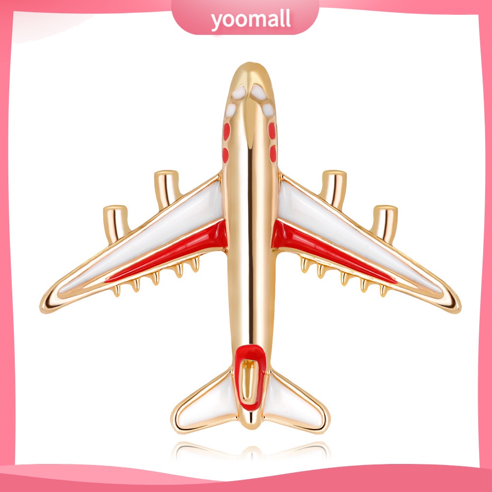 Trâm Cài Áo Hình Máy Bay Phong Cách Âu Mỹ Dễ Phối Đồ